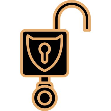 Anahtar simgesi vektör illüstrasyonu