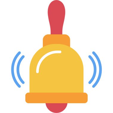 Alarm zili. Web simgesi vektör illüstrasyonu