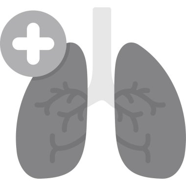 Sağlıklı akciğerleri temsil eden tıbbi sembol