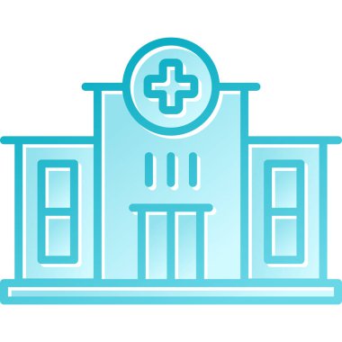 Hastane inşa vektör çizimi tasarımı