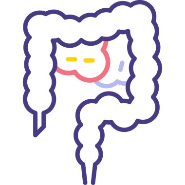 İnsan anatomisi simgesi, vektör illüstrasyonu