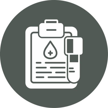 Moda tarzında izole edilmiş kan bağışı simgesi