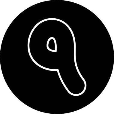 Siyah bir simgenin vektör illüstrasyonu