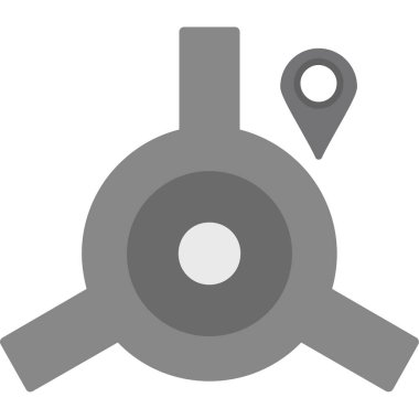 konum pin konum simgesi ana hat biçiminde