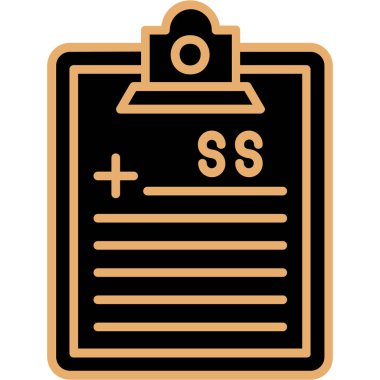 Sertifika simgesi. Taslak sertifika vektör rengi düz izole