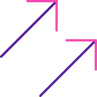 Sağ ok. Basit vektör illüstrasyonu