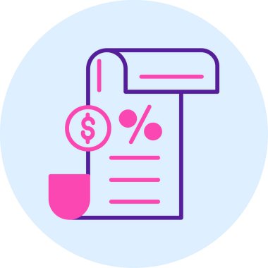 İndirim simgesi, vektör illüstrasyonu