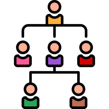 Topluluk simgesi, vektör illüstrasyonu