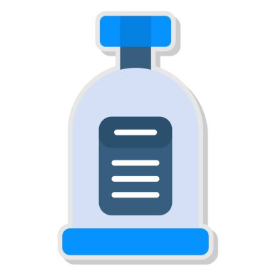 Şişe. Web simgesi basit illüstrasyon