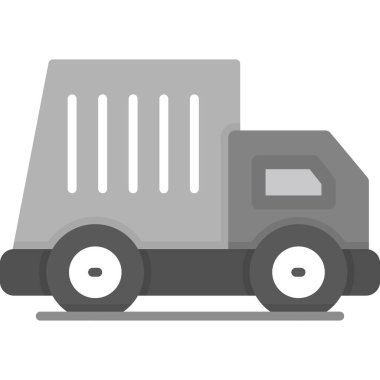 Kamyon simge vektör web ve mobil uygulaması tasarımı, kamyon logosu kavramı için izole üzerinde beyaz arka plan