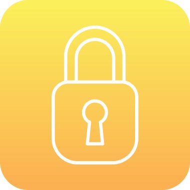 ikon vektör illüstrasyonunu kilitle