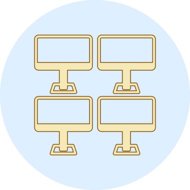 şebeke. Web simgesi basit illüstrasyon