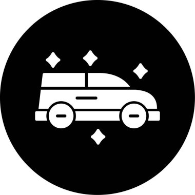 Araba simgesinin vektör illüstrasyonu