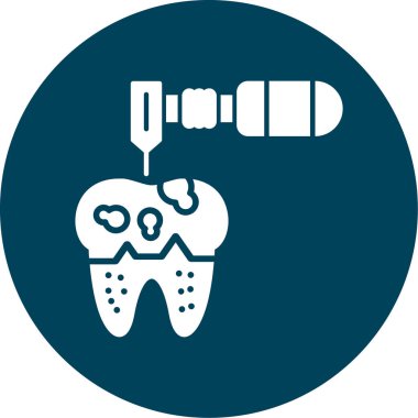 Diş. Web simgesi basit illüstrasyon