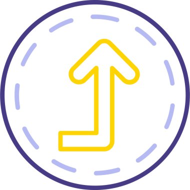 Yön. Web simgesi basit illüstrasyon