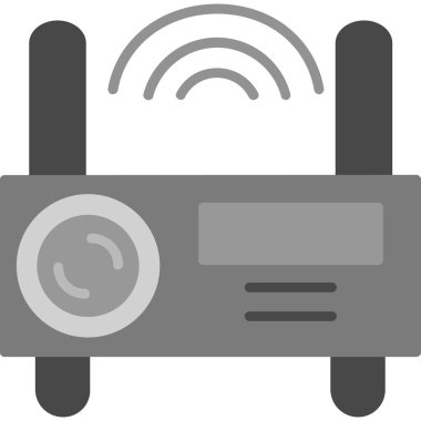 Radyo. Web simgesi basit illüstrasyon