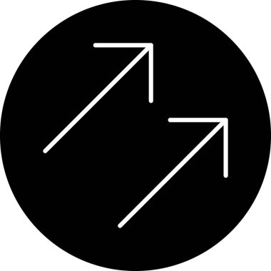 yön simgesi, vektör illüstrasyonu