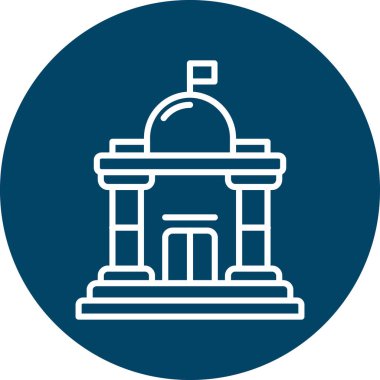 Modern yapı simgesinin vektör illüstrasyonu