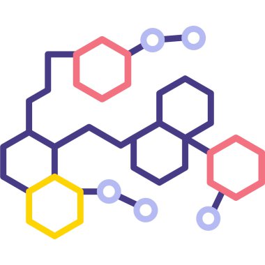 DNA molekülünün arka planının vektör çizimi