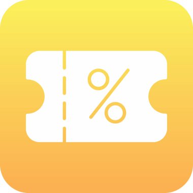 Sarı ve siyah bir ikonun vektör illüstrasyonu