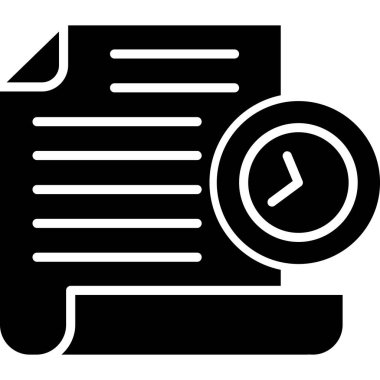 belge simgesi vektör illüstrasyonu