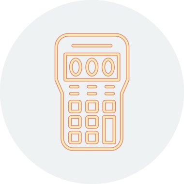 cep telefonu simgesi. İnce çizgi tasarımı. vektör illüstrasyonu.