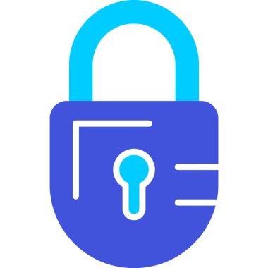 kilit vektör simgesi modern basit illüstrasyon