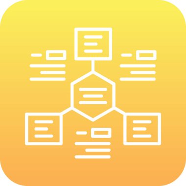 Veri simgesi, vektör illüstrasyonu basit tasarım