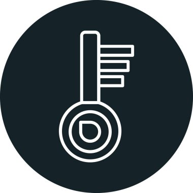 Anahtar simgesi vektör illüstrasyonu