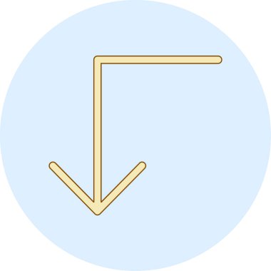 ok simgesinin vektör illüstrasyonu