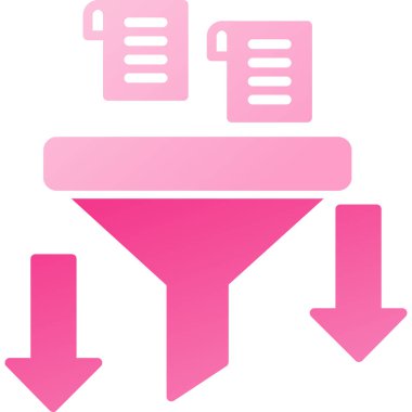 Pembe oklar kümesinin vektör çizimi