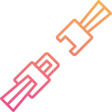 kibrit çubukları simgesi, vektör illüstrasyonu