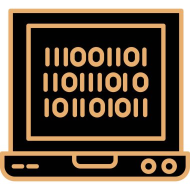 bilgisayar ekranı simgesi. Web için dizüstü bilgisayar ekran vektör simgelerinin düz çizimi