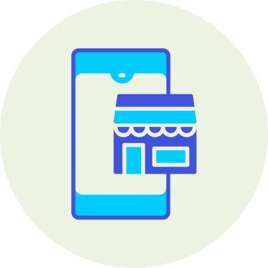 Mobil Alışveriş. Basit tasarım