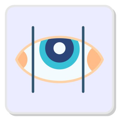 Göz simgesi vektör illüstrasyonu