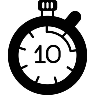 Çalar saat simgesi. özet saat alarm vektör rengi düz izole