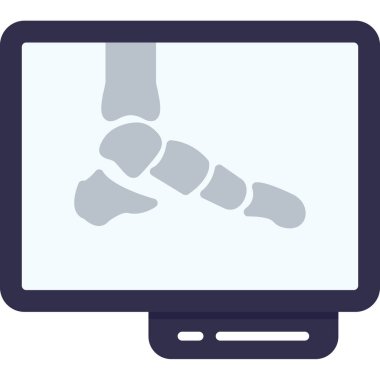 dizüstü bilgisayar vektör simgesi düzenlenebilir ayak