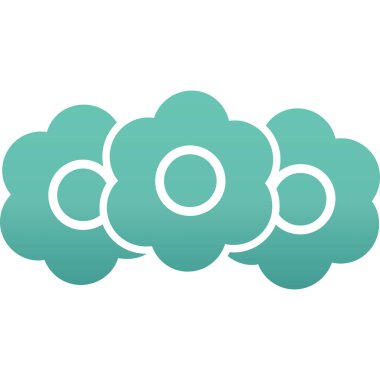 Bulut hesaplama teknolojisi ikon vektör çizimi tasarımı