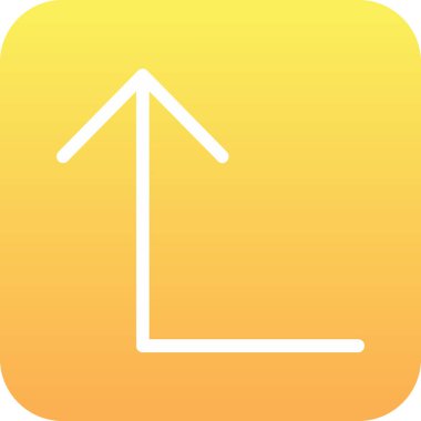 Benzersiz ok vektör çizgisi simgesi