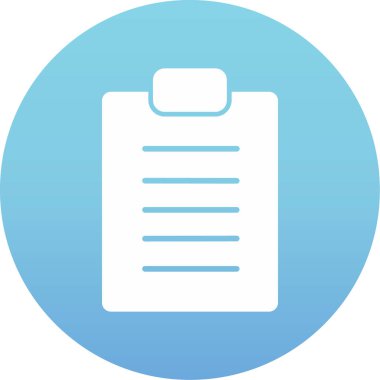 Kontrol listesi simgesi vektör illüstrasyonu