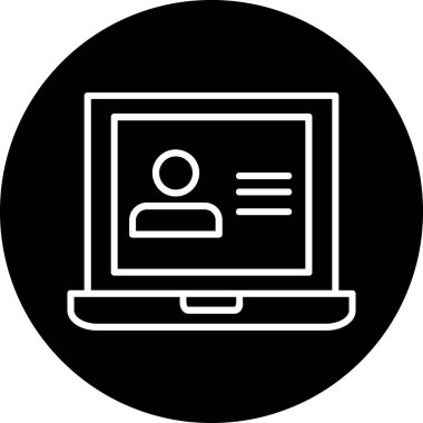 Bilgisayar. Web simgesi vektör illüstrasyonu