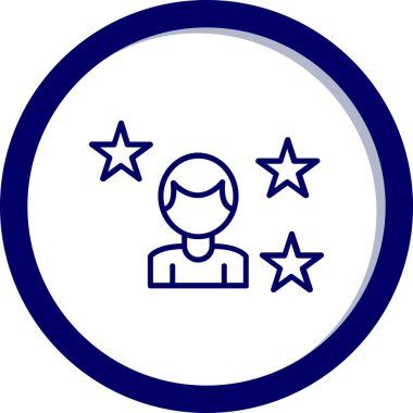 Reyting. Web simgesi basit illüstrasyon