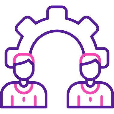 Mühendis simgesi vektör çizimi