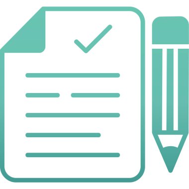 Kontrol listesi simgesi vektör illüstrasyonu