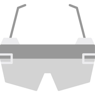 gözlük yassı ikon vektör çizimi