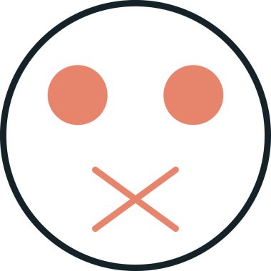 Sessiz ağ simgesi, vektör illüstrasyonu