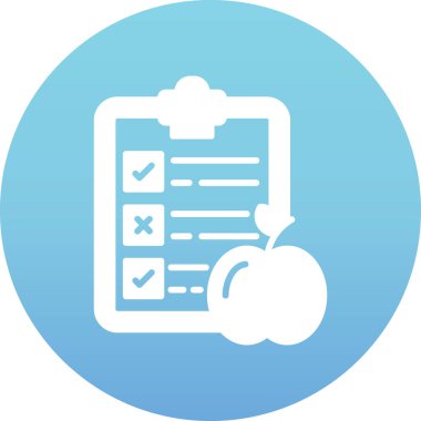 Kontrol listesi simgesi vektör illüstrasyonu