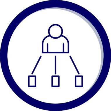 iş adamı simgesi vektör illüstrasyonu