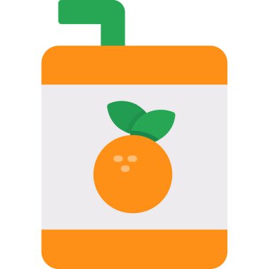 düz tasarım ikonu. turuncu resimleme