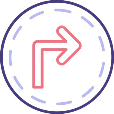 yön ikonu vektör illüstrasyonu